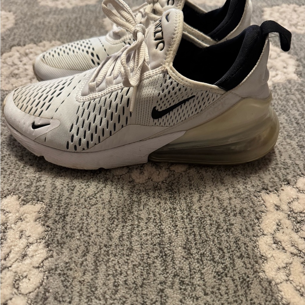 Nike Air Max 270 Cream and Black Sneakers - Picture 2 of 3